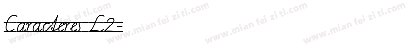 Caracteres L2字体转换